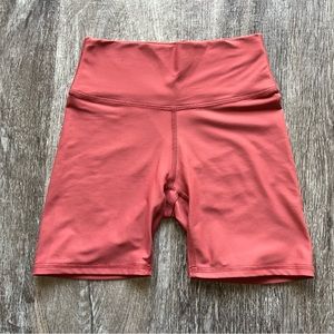 Skatie Salmon/Coral Bike Shorts - S